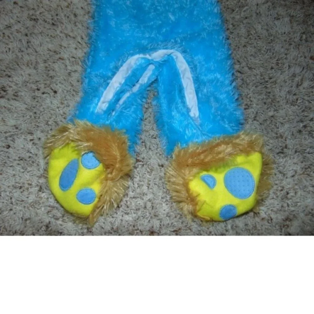 Cute Monster Halloween Costume 6/12 months Plush Jumpsuit Unisex Infant Baby